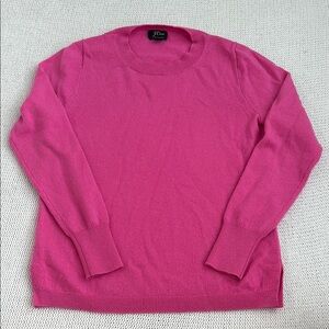 J Crew 100% Cashmere Pullover Sweater Pink Size Small